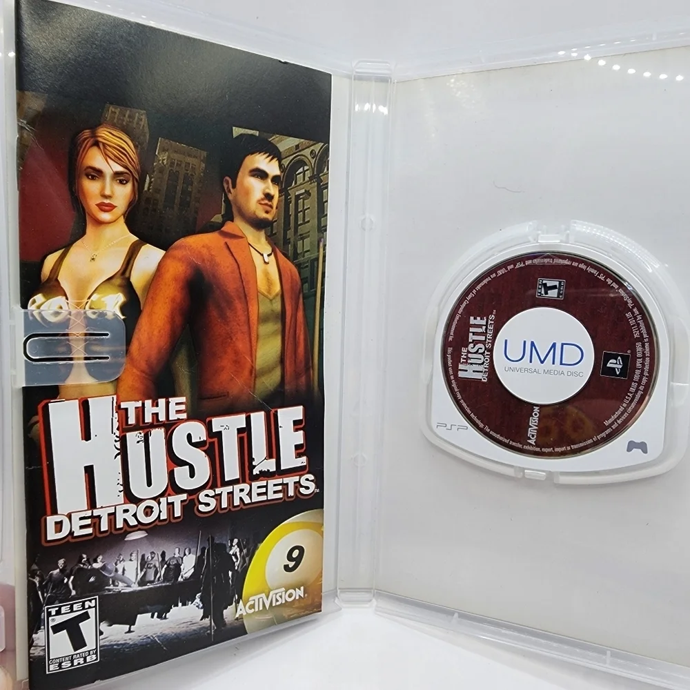 The Hustle Detroit Streets PSP (2005 Sony PlayStation Portable) w Manual